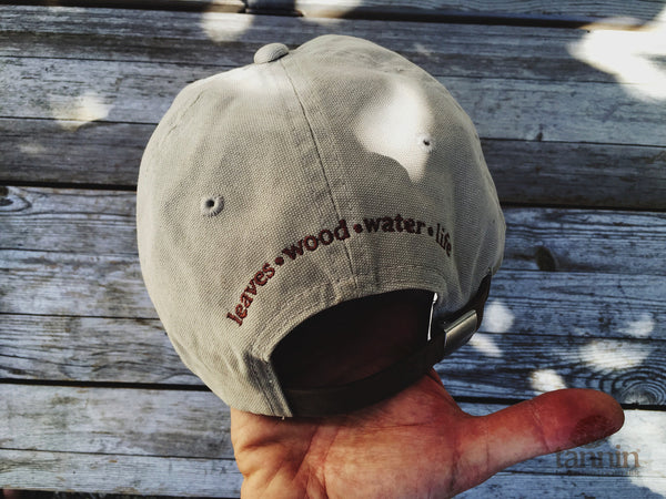 Tannin Aquatics unisex low profile washed canvas cap