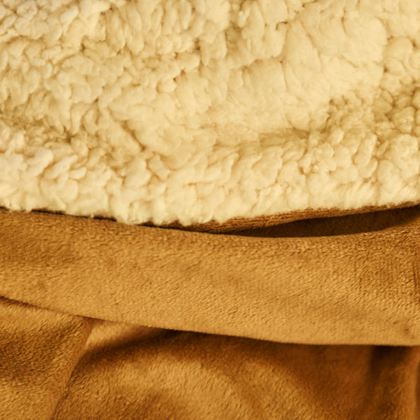 Tannin Sherpa Throw Blanket by  Land's End